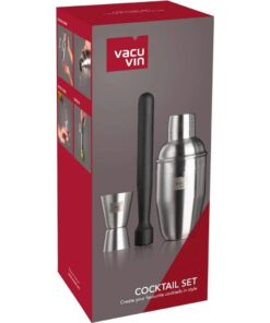 Vacuvin Cocktailset 3-delig RVS