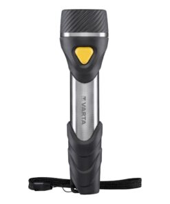 Varta 16632101421 Day Light LED Zaklamp + 2x AA Batterijen Zwart/Zilver