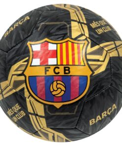 Voetbal FC Barcelona Lightning Maat 5 Zwart/Goud