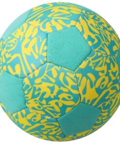 Voetbal Neopreen 21 cm Mint/Geel