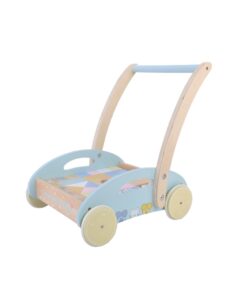 Woezel en Pip Houten Blokkenkar 27x35x36 cm