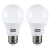 Xavax Ledlamp E27 806lm Vervangt 60W Gloeilamp Warm Wit 2 Stuks