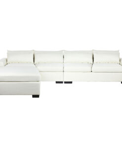 Chaise Longue Sofa DKD Home Decor Beige Crème Hout Modern 386 x 218 x 88 cm