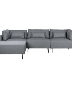 Chaise Longue Sofa DKD Home Decor Grijs Metaal Modern 276 x 152,5 x 84 cm