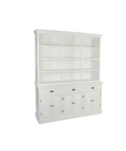 Dientafel DKD Home Decor 165 x 37 x 204 cm Spar Hout Wit