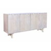 Dientafel DKD Home Decor Wit Mangohout 186 x 45,7 x 86 cm