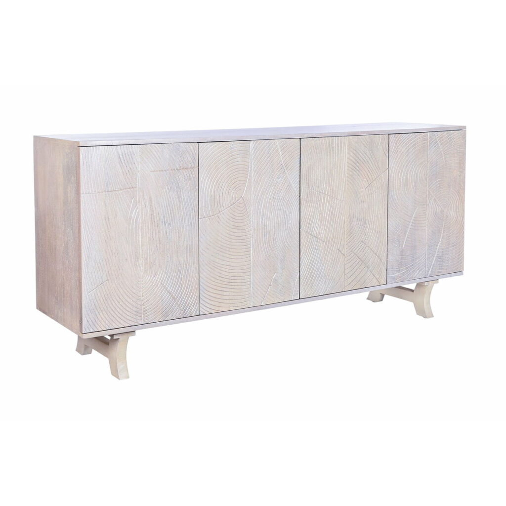 Dientafel DKD Home Decor Wit Mangohout 186 x 45,7 x 86 cm