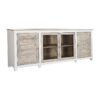 Dientafel DKD Home Decor Wit Natuurlijk Lichtbruin Mangohout 210 x 40 x 82 cm