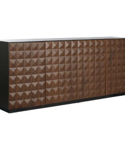 Dientafel Home ESPRIT Bruin Zwart Hout MDF 188,4 X 42,1 X 80,6 cm
