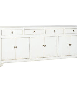 Dientafel Home ESPRIT Wit Elmhout 220 x 42 x 85 cm