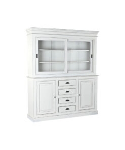 Display Standaard Home ESPRIT Wit Kristal Mangohout 170 x 45 x 200 cm