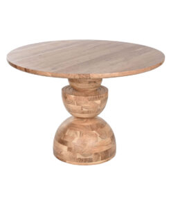Eettafel Home ESPRIT Bruin Natuurlijk Acacia 115 x 115 x 76 cm