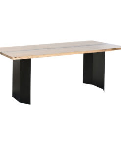 Eettafel Home ESPRIT Metaal Acacia 200 x 100 x 76 cm