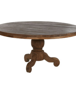 Eettafel Home ESPRIT Natuurlijk Teakhout 160 X 160 X 78 cm