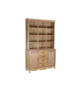 Kast DKD Home Decor Natuurlijk 124,5 x 39 x 201,8 cm Spar Aluminium Hout MDF