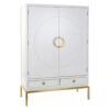 Kast DKD Home Decor Wit Gouden Metaal Populier 120 x 50 x 175 cm