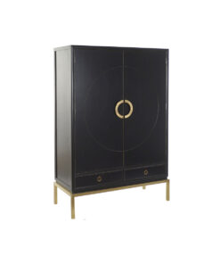 Kast DKD Home Decor Zwart Gouden 120 x 50 x 175 cm