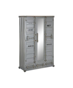 Kast Home ESPRIT Container Hemelsblauw Metaal 112 x 46 x 174 cm