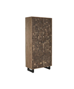 Kast Home ESPRIT Teakhout Kokosvezel 85 X 40 X 185 cm