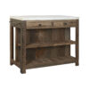 Keukenmeubilair Home ESPRIT Wit Natuurlijk 120 x 60 x 97 cm 131 x 61,5 x 97 cm