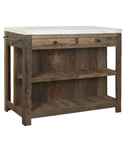 Keukenmeubilair Home ESPRIT Wit Natuurlijk 120 x 60 x 97 cm 131 x 61,5 x 97 cm