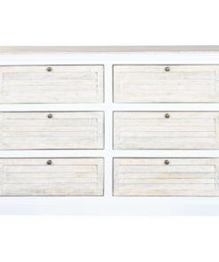 Ladenkast Home ESPRIT Wit Natuurlijk 150 x 40 x 100 cm