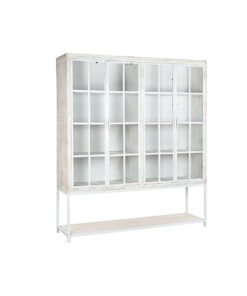 Planken DKD Home Decor Wit Zwart Metaal Mangohout 170 x 45 x 200 cm