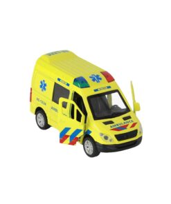 112 Pull-Back Ambulance Bus 1:34 + Licht en Geluid - Afbeelding 3