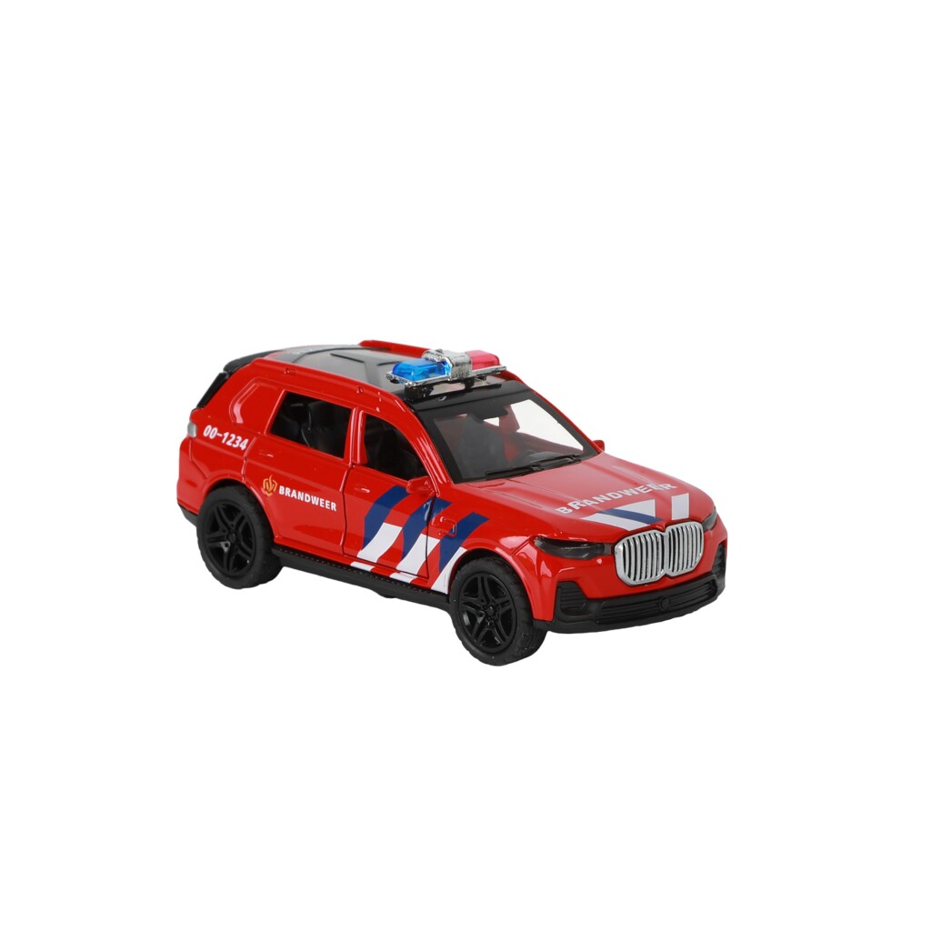 112 Pull-Back Brandweer SUV 1:36 + Licht en Geluid - Afbeelding 2
