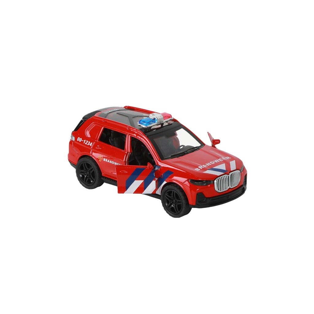 112 Pull-Back Brandweer SUV 1:36 + Licht en Geluid - Afbeelding 3
