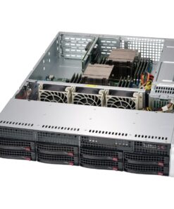 ATX Semi-toren doos Supermicro CSE-825TQC-R802WB Zwart Grijs