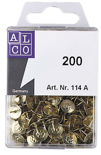 Alco AL-114A Punaises 9mm Messing 200 Stuks In Doosje - Afbeelding 2