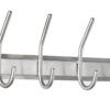 Alco AL-2841 Wandgarderobe Zilver 4 Haken Incl. Bevestigingsmateriaal