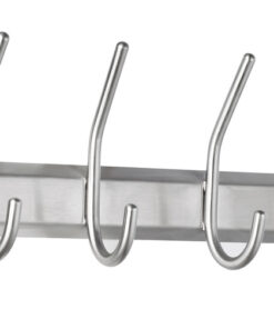 Alco AL-2841 Wandgarderobe Zilver 4 Haken Incl. Bevestigingsmateriaal