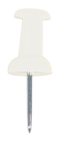 Alco AL-662-10 Pushpins Doosje A 40 Stuks Wit - Afbeelding 2