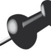 Alco AL-662-11 Pushpins Doosje A 40 Stuks Zwart