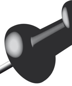 Alco AL-662-11 Pushpins Doosje A 40 Stuks Zwart