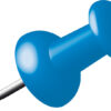 Alco AL-662-15 Pushpins Doosje A 40 Stuks Donkerblauw