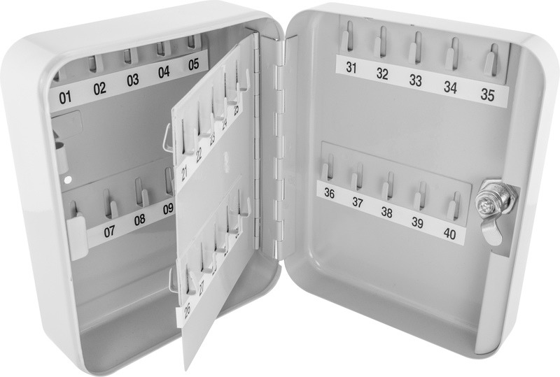 Alco AL-892-33 Sleutelkast 200x160x80mm Grijs Voor 40 Sleutels - Afbeelding 2