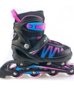 Alert Inline Skates Maat 31-34 Roze/Blauw/Zwart