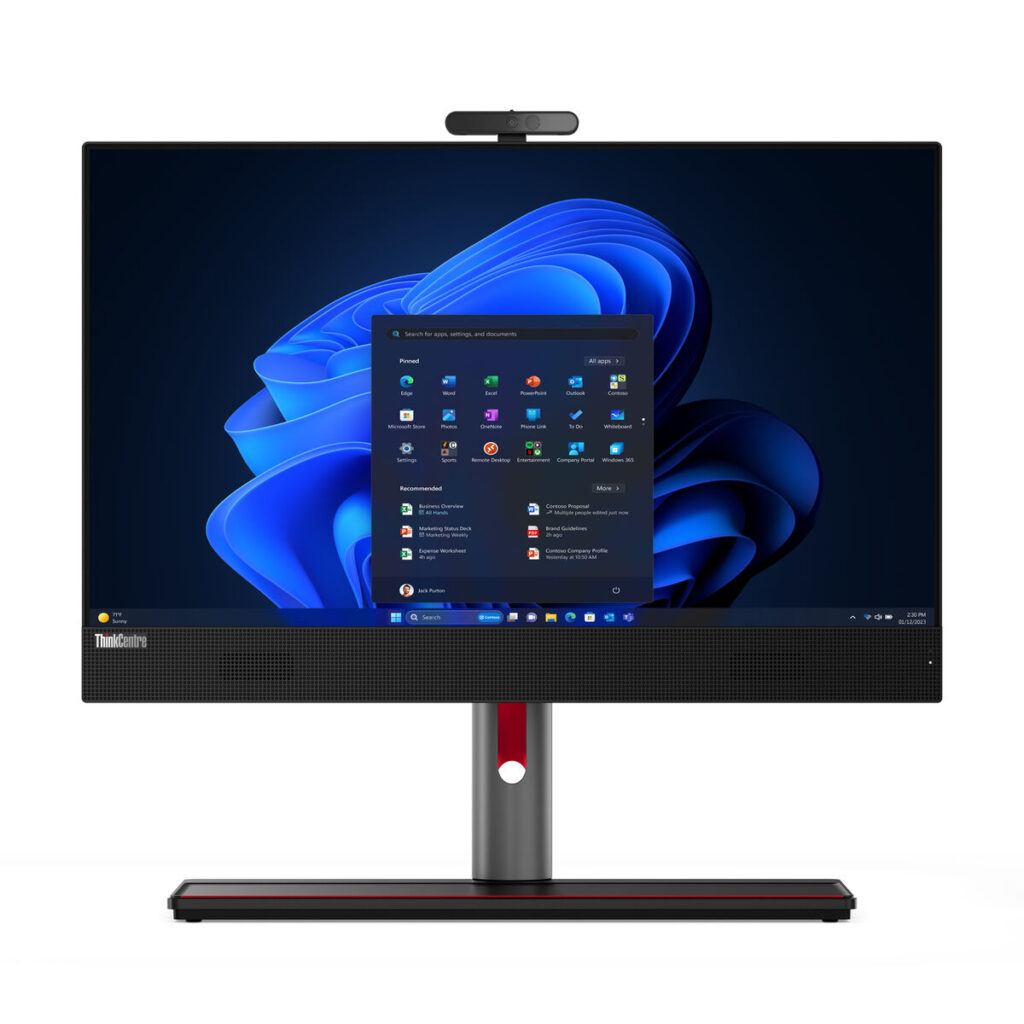 Alles in Eén Lenovo 12SH000QSP 23,8" 16 GB RAM 512 GB SSD i5-14500 Qwerty Spaans