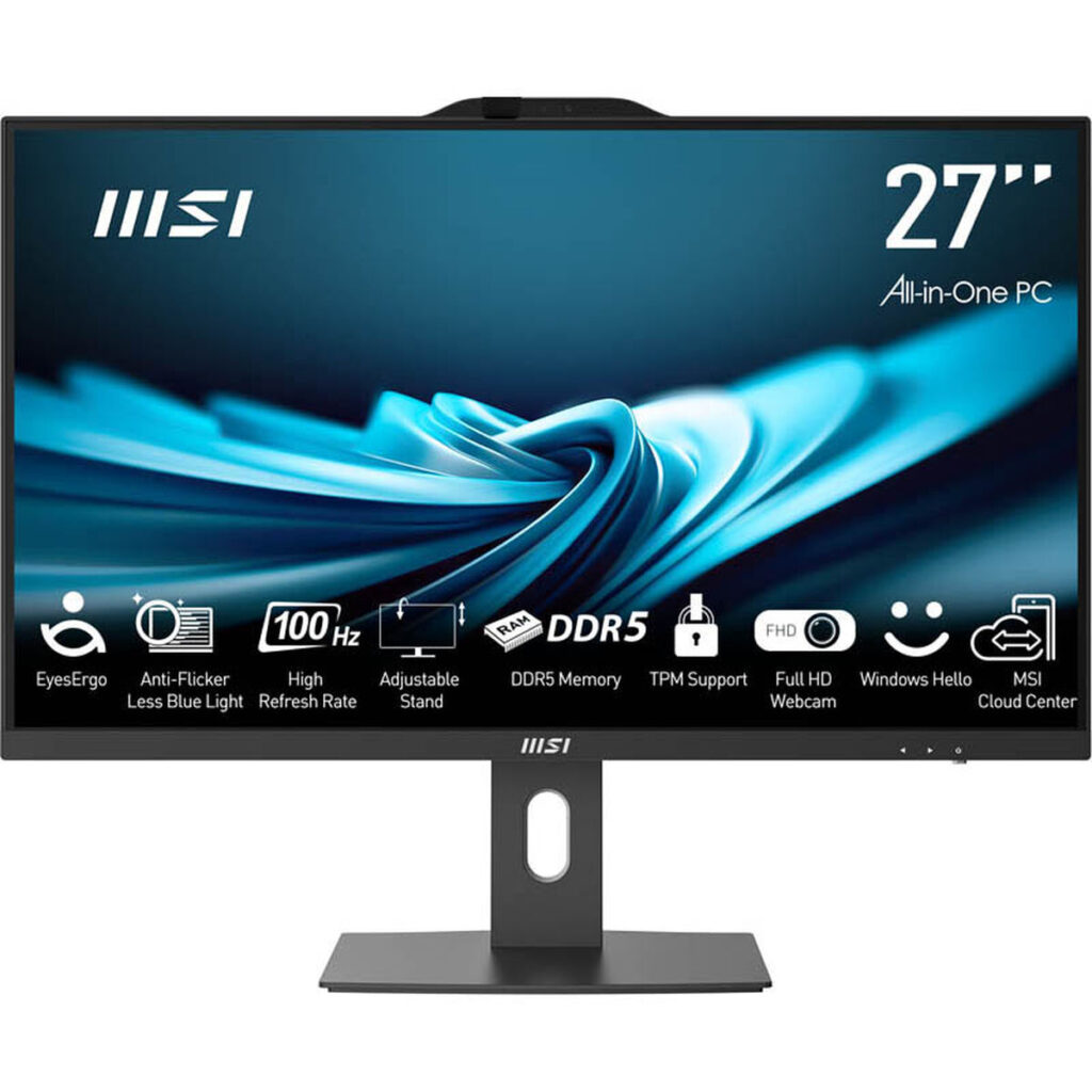 Alles in Eén MSI AP272P 14M-484ES 27" Intel Core i5-14400 16 GB RAM 512 GB SSD Zwart