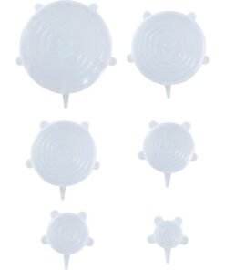 Alpina Flexibele Siliconen Deksels 6/9/11/14/16/20 cm 6 Stuks - Afbeelding 2