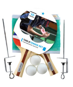 Angel Sports Tafeltennis Set met Netpost/3 Ballen/2 Bats