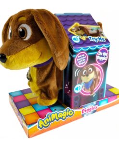 Animagic Knuffel Hond Diggles + Geluid