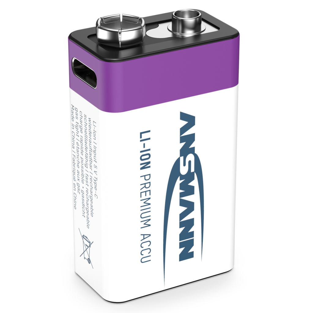 Ansmann Oplaadbaar Batterij 9-voudig En Usb-c - Afbeelding 2