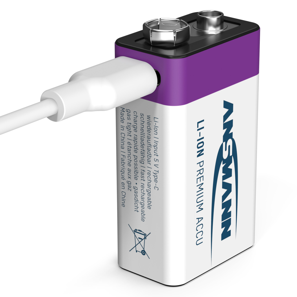 Ansmann Oplaadbaar Batterij 9-voudig En Usb-c - Afbeelding 3