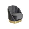 Armstoel DKD Home Decor 86 x 80 x 85 cm Grijs Metaal Wit Donker grijs