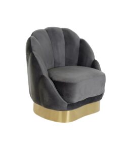 Armstoel DKD Home Decor 86 x 80 x 85 cm Grijs Metaal Wit Donker grijs