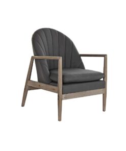 Armstoel DKD Home Decor Donker grijs Spar Plastic 68 x 69 x 89 cm 67 x 70 x 89 cm